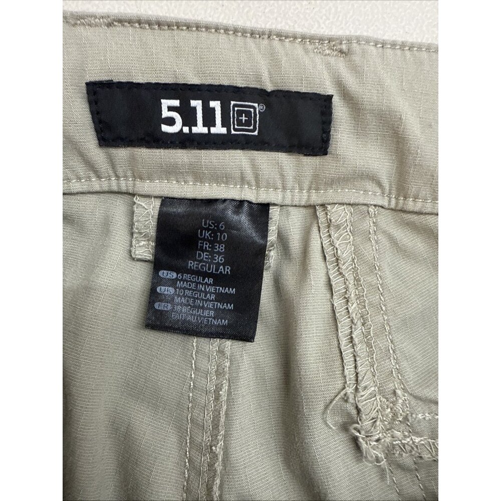 5.11 Tactical 6445 Women’s Khaki Pants Size 6 Regular Ripstop - Picture 13 of 16